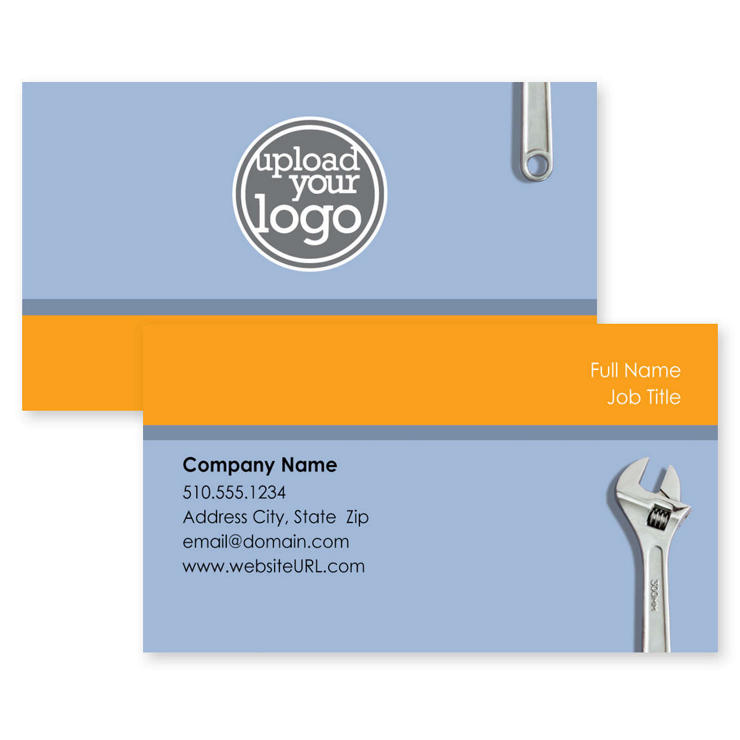 Rugged Wrench Business Card 2x3-1/2 Rectangle Horizontal