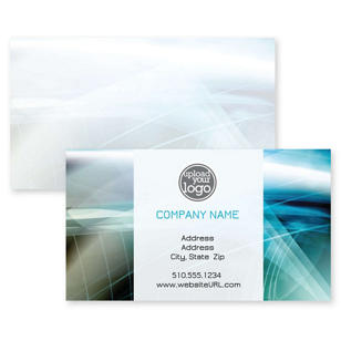 Ray of Light Business Card 2x3-1/2 Rectangle Horizontal - White