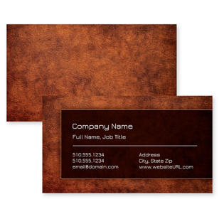 Fine Finish Business Card 2x3-1/2 Rectangle Horizontal - Brown
