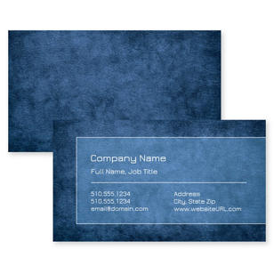 Fine Finish Business Card 2x3-1/2 Rectangle Horizontal - Venice Blue