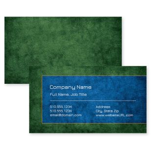 Fine Finish Business Card 2x3-1/2 Rectangle Horizontal - Verdun Green