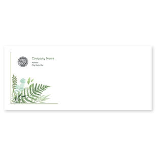 Fern Spray Envelope No. 10 - Moss Green