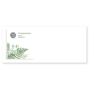 Fern Spray Envelope No. 10 - Moss Green