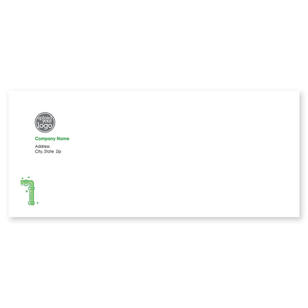 Pipe Dream Envelope No. 10 - Verdun Green