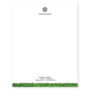 Lush Lawn Letterhead 8-1/2x11 - White