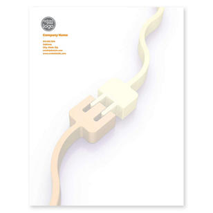 All Charged Up Letterhead 8-1/2x11 - School Bus Yellow