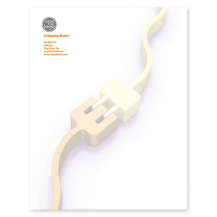 All Charged Up Letterhead 8-1/2x11 - School Bus Yellow