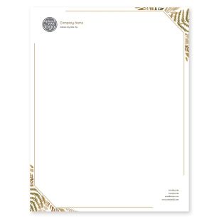 Fern Spray Letterhead 8-1/2x11 - Peru