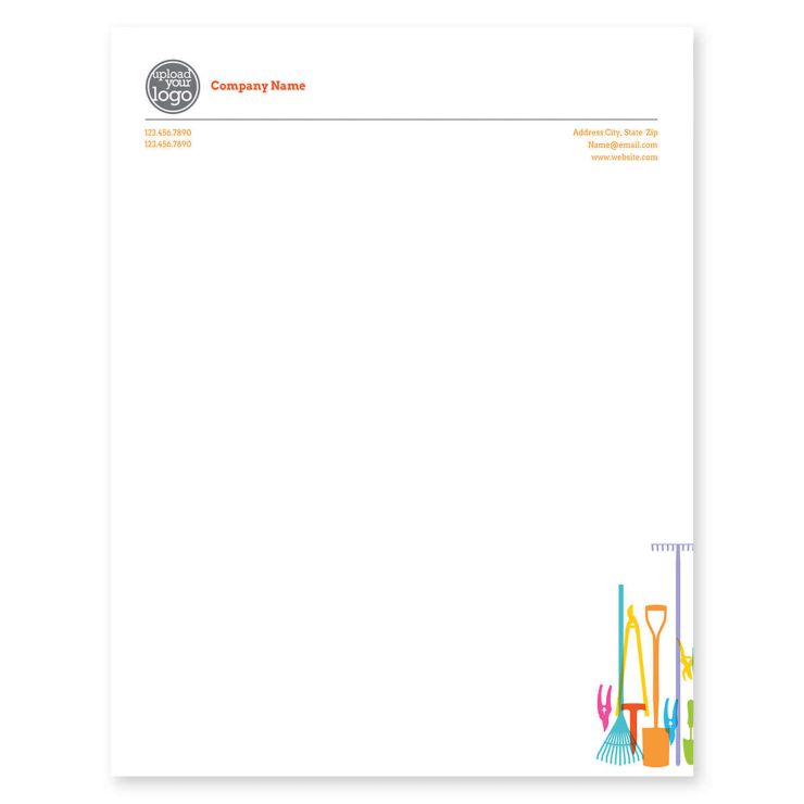 Perfectly Manicured Letterhead 8-1/2x11 - Pomegranate Red