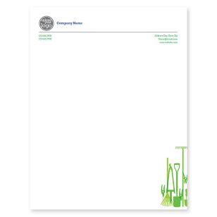 Perfectly Manicured Letterhead 8-1/2x11 - Venice Blue