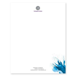 Color Statement Letterhead 8-1/2x11 - Venice Blue