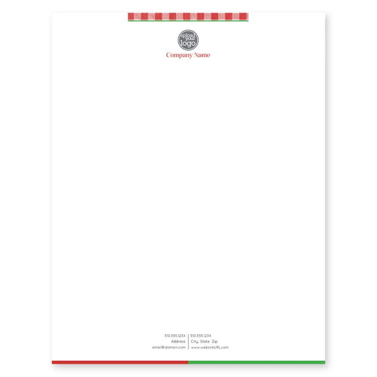 Mangia Mangia Letterhead 8-1/2x11 - Red