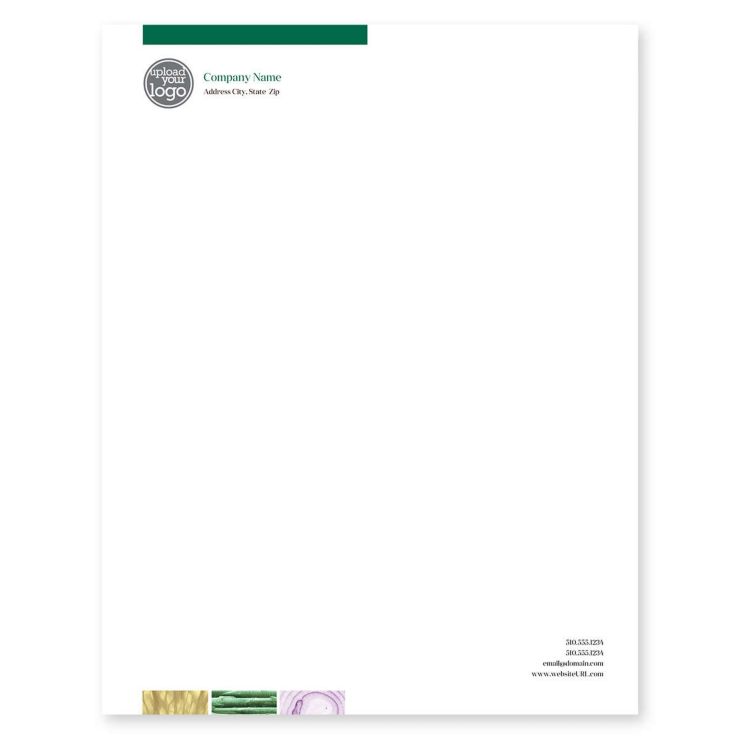 Slice of Life Letterhead 8-1/2x11 - Moss Green