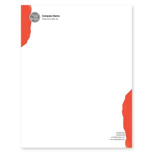 Work of Art Letterhead 8-1/2x11 - Red