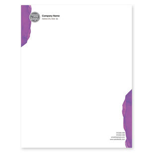 Work of Art Letterhead 8-1/2x11 - Affair Purple