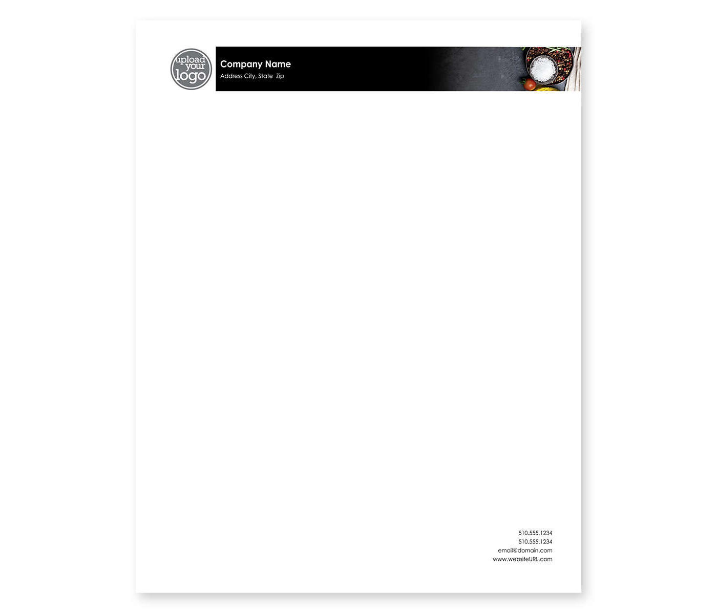 Whole and Healthy Letterhead 8-1/2x11