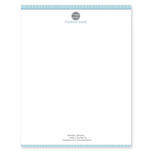 Bold Profile Letterhead 8-1/2x11 - Tropical Teal