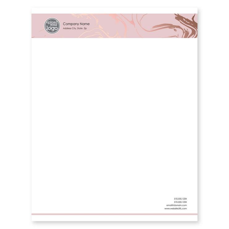 Soft Swirls Letterhead 8-1/2x11 - Apricot