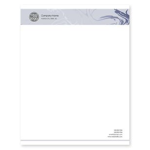 Soft Swirls Letterhead 8-1/2x11 - Iron