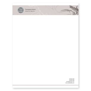 Soft Swirls Letterhead 8-1/2x11 - Wheat