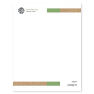 Very Krafty Letterhead 8-1/2x11 - Moss Green