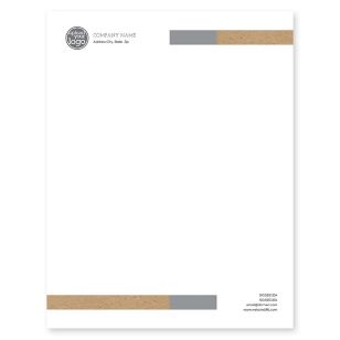 Very Krafty Letterhead 8-1/2x11 - Charcoal