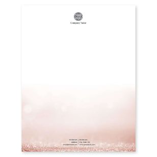 All-A Glitter Letterhead 8-1/2x11 - Apricot