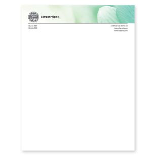 Tranquility Letterhead 8-1/2x11 - De York Green