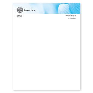 Tranquility Letterhead 8-1/2x11 - Blue, Sky