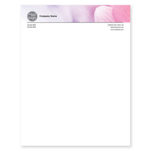 Tranquility Letterhead 8-1/2x11 - Hibiscus