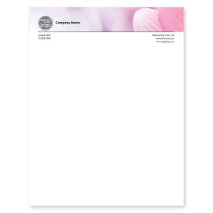 Tranquility Letterhead 8-1/2x11 - Hibiscus