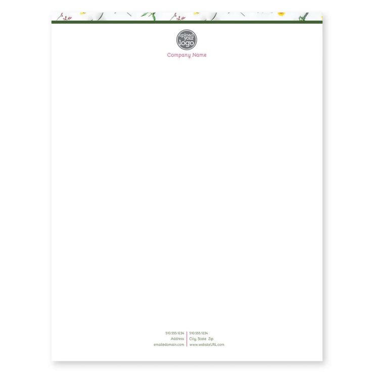 Nature's Glory Letterhead 8-1/2x11 - Portica Yellow