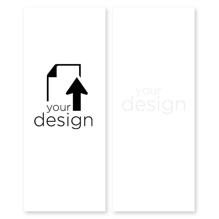 Your Design Menu 4-1/4"x11" Rectangle Vertical - White