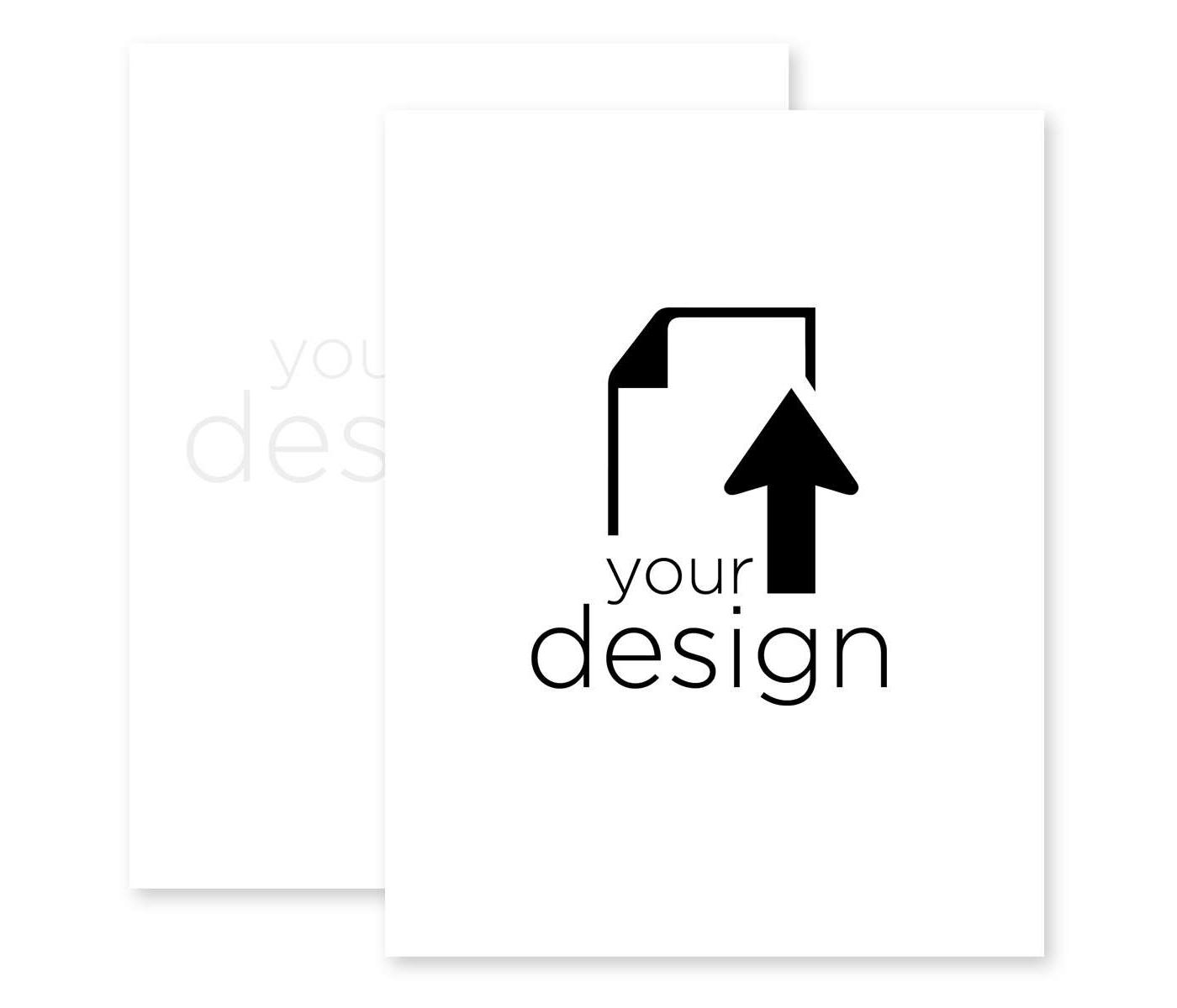 Your Design Menu 8-1/2"x11" Rectangle Vertical - White