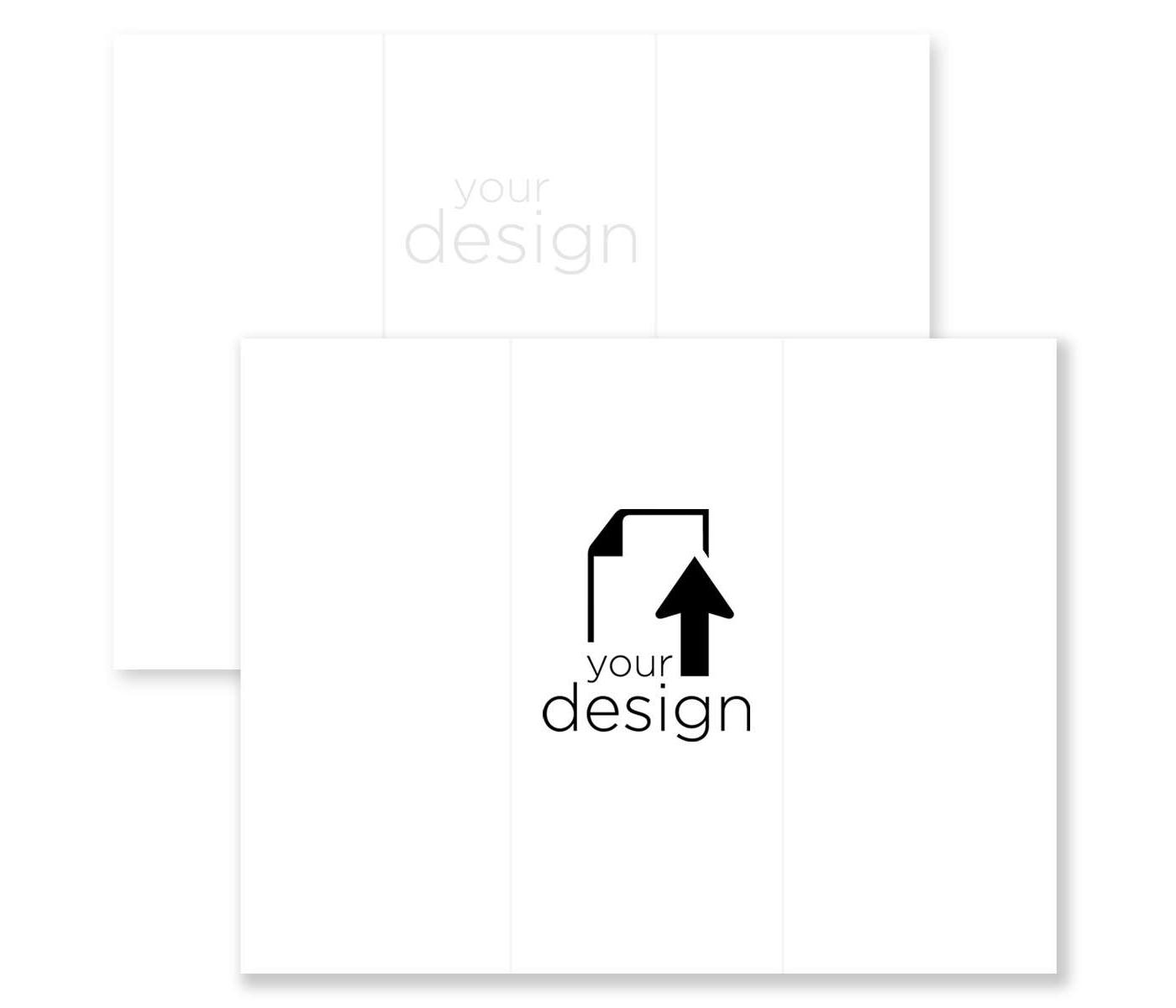 Your Design Brochure tri-fold 8-1/2x11 Rectangle - White