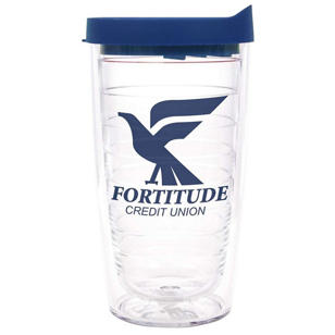 Tervis® Classic Tumbler - 16 oz. - Clear/Blue, Navy