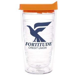 Tervis® Classic Tumbler - 16 oz. - Clear/Orange