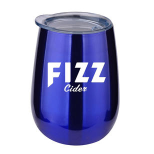 10 oz. Stainless Steel Stemless Wine Glass - Blue