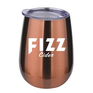 10 oz. Stainless Steel Stemless Wine Glass - Copper