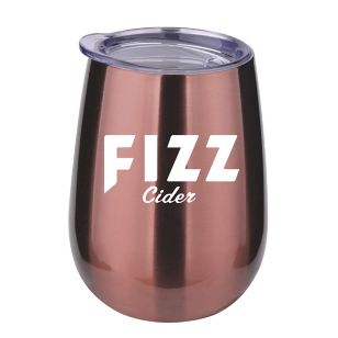 10 oz. Stainless Steel Stemless Wine Glass - Gold, Rose