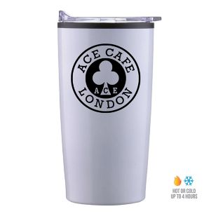 20 oz. Economy Stainless Steel Tumbler - White