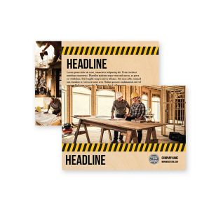 Safety Stripes Premium Flyer 4"x6" Horizontal - Wheat