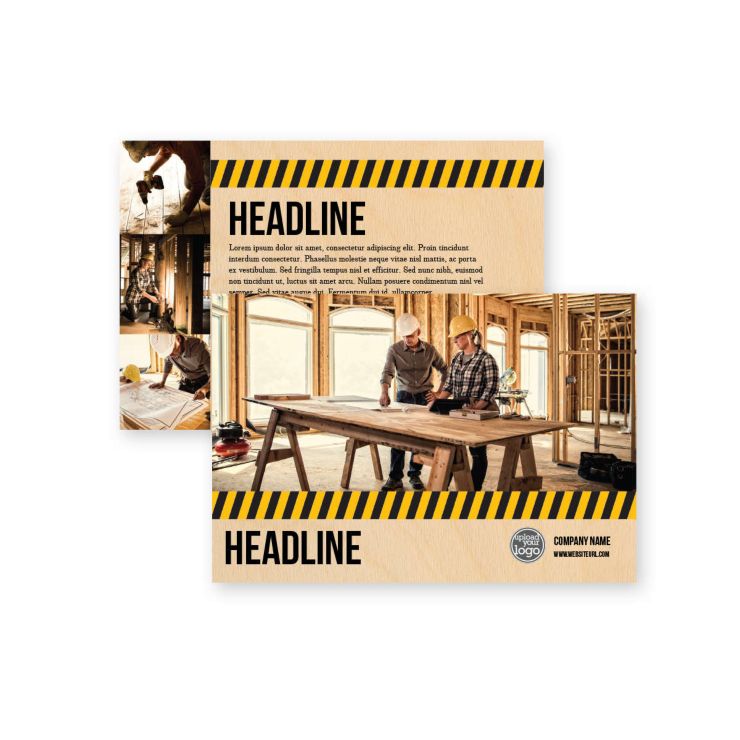 Safety Stripes Premium Flyer 4"x6" Horizontal - Wheat