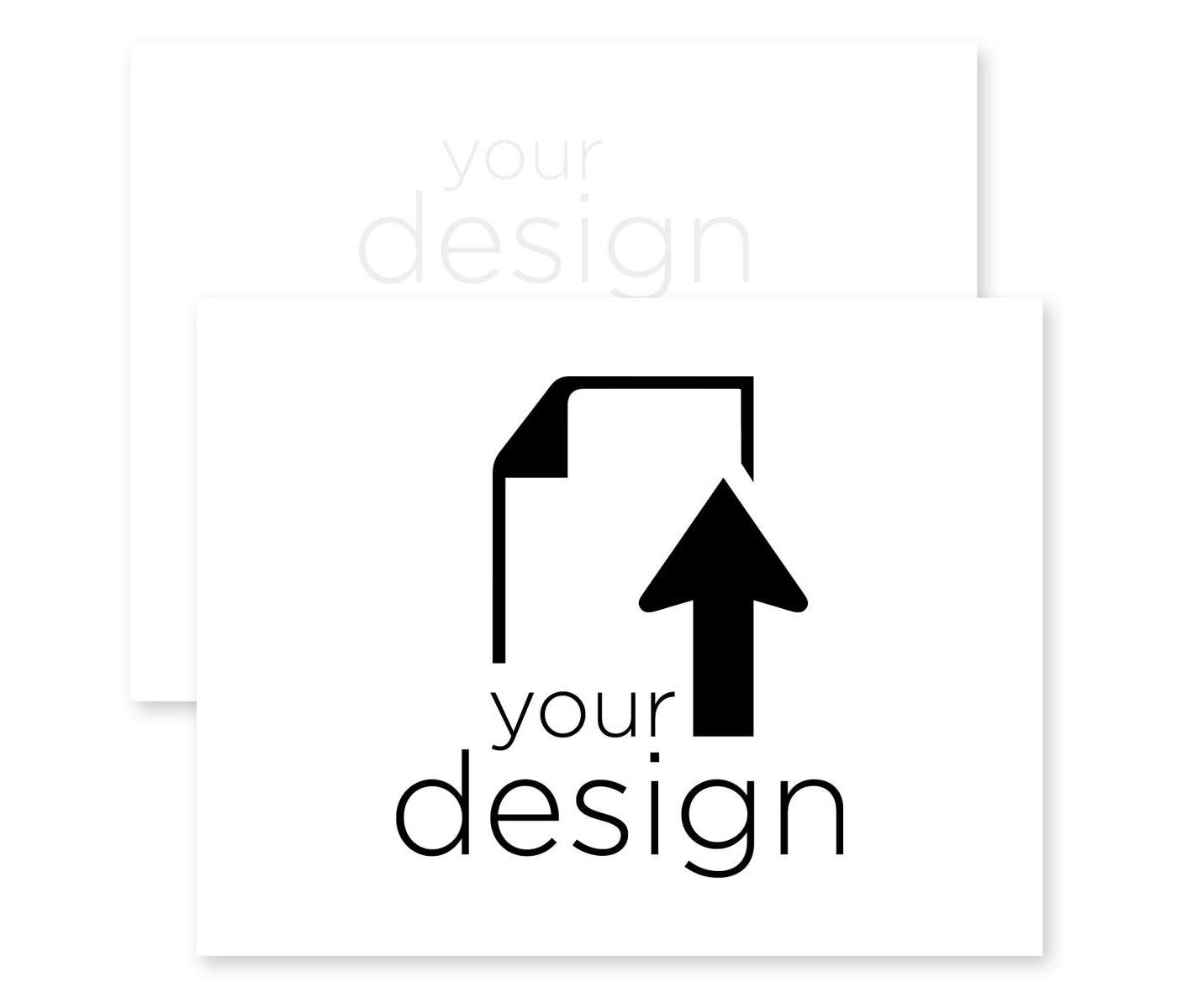 Your Design Premium Flyer 8-1/2"x11" Horizontal - White