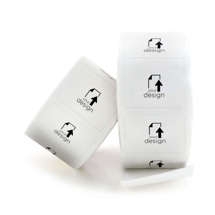 Your Design Roll Sticker 2"x3" (Round Corners) - White