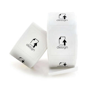 Your Design Roll Sticker 3"x3" Square (Round Corners) - White