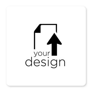 Your Design Roll Sticker 4"x4" Square (Round Corners) - White