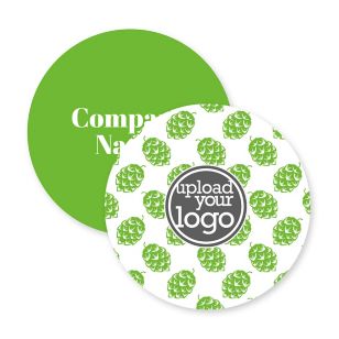 Hops Coaster 3-5/8" Circle - Green