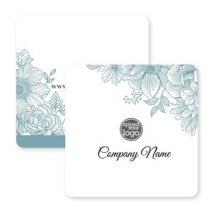 Garden Cafe Coaster 3-1/2" Round Corner Square - Tropical Teal