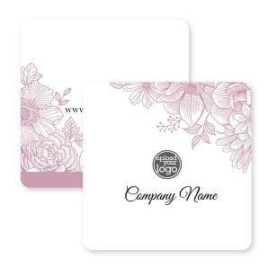 Garden Cafe Coaster 3-1/2" Round Corner Square - Apricot